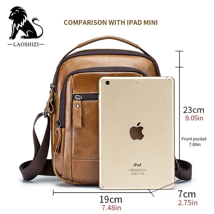 Torba , torebka męska skórzana 23/19/7cm  cm .