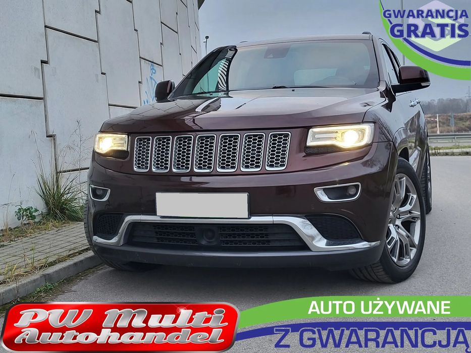 Jeep Grand Cherokee SUMMIT VAT23% Salon PL Bogate wyposażenie ZAMIANA GWARANCJA!