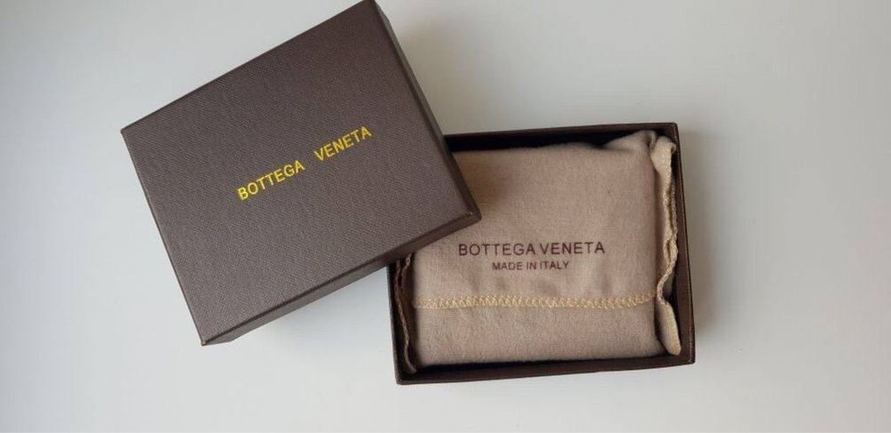 Чоловічий шкіряний гаманець Bottega Veneta кошелек кожаный ботега