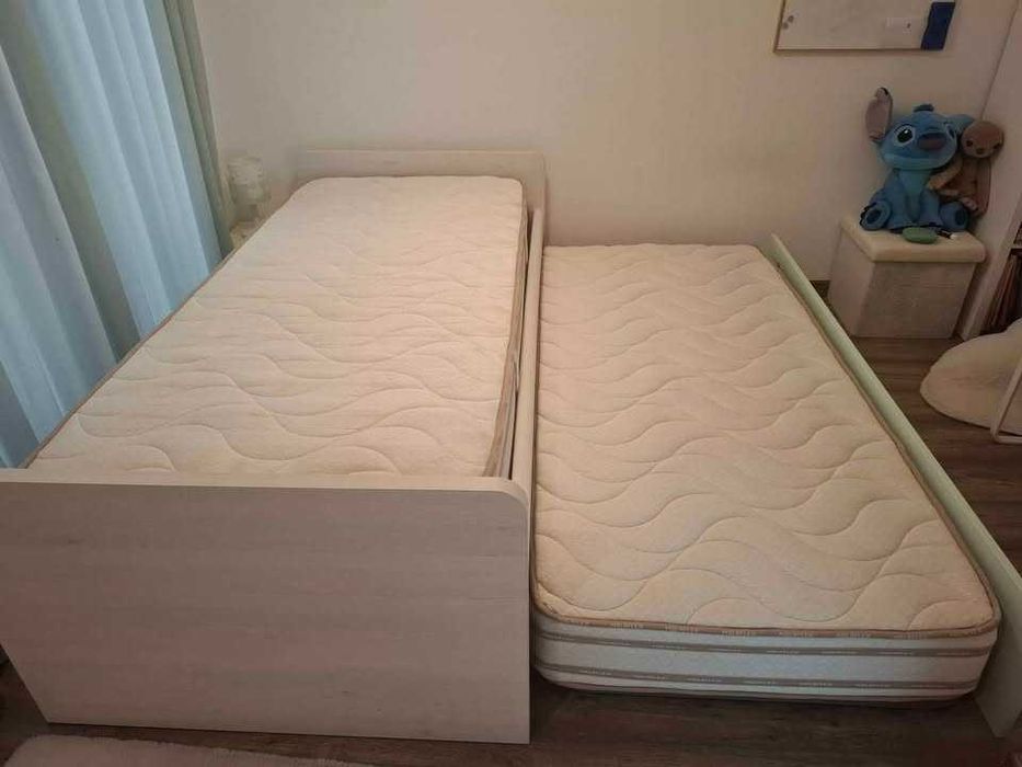 Cama de solteiro, com gavetão