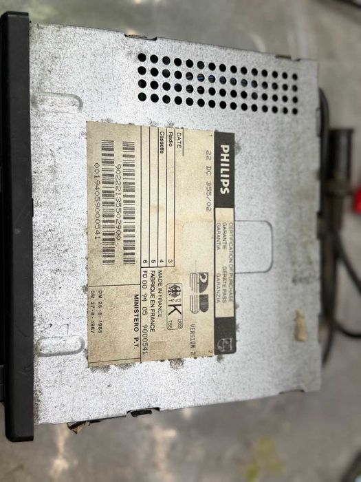 Radio Samochodowe PHILIPS DC215 Klasyk Audi Opel Fiat Maluch Polonez