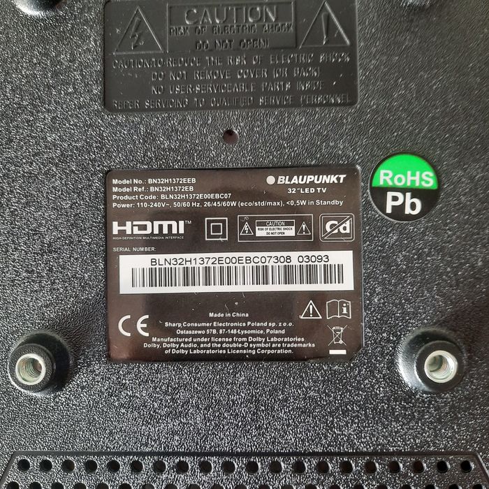 Blaupunkt BN32H1372EEB – Telewizor 32" LED HD Ready