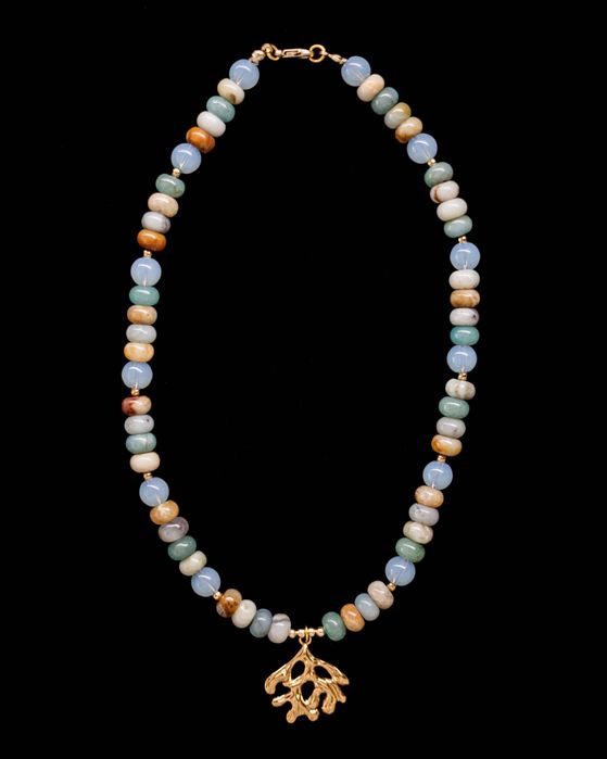 Handmade naszyjnik z naturalnym amazonitem