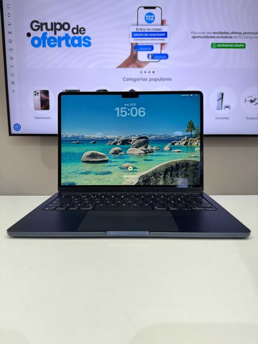 Apple MacBook Air 13.6″ M2 8GB RAM 256GB SSD Midnight Black- Loja Ovar