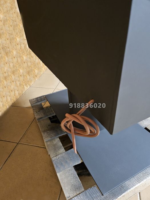 Salamandra Lenha Ventilada com Pé L-80cm - NOVAS - Fabrico Nacional