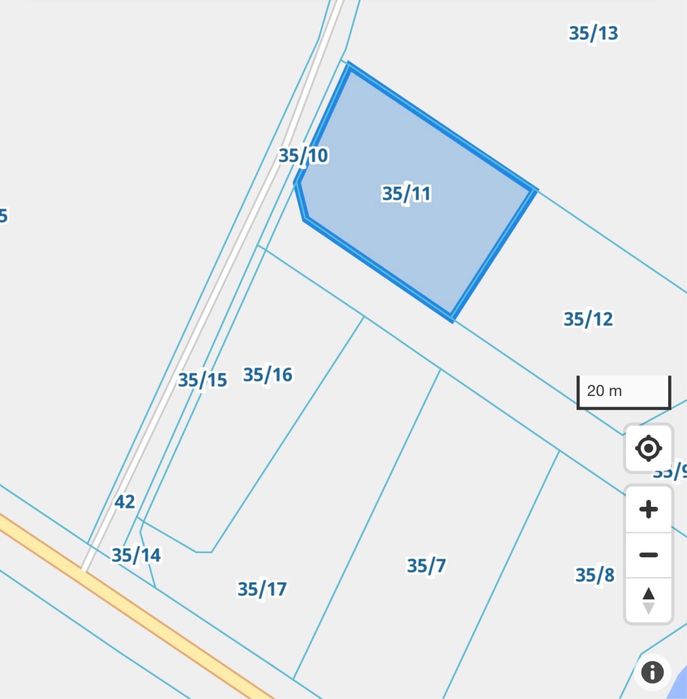 Działka o pow. 1420 m2