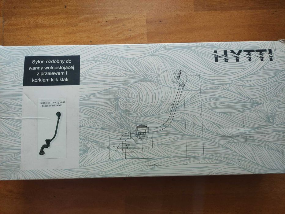 Syfon ozdobny do wanny wolnostającej