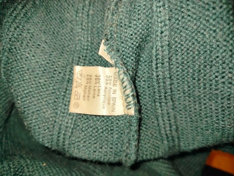 Sweter Lacoste wełna moher akryl L