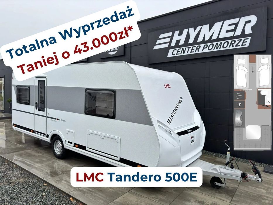 LMC Tandero 500E  - NOWA 4OS FV23 DMC1800kg Hymer Center Pomorze, Pakiet Tandero