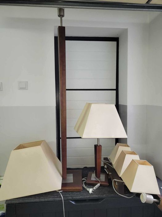 Komplet lamp do salonu/gabinetu