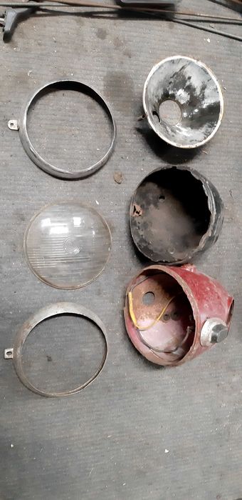 lampa przednia ładna prosta ze stacyjką wfm wsk