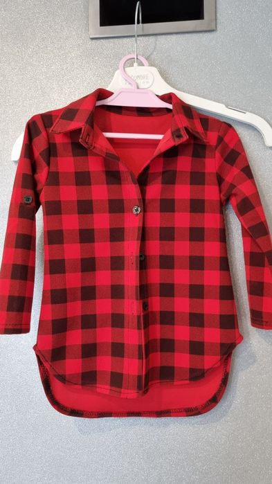Koszula krata dziewczynka Minnie r. 110/116