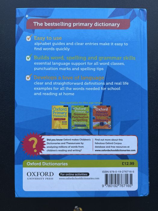 Oxford primary dictionary- dicionario básico inglês oxford