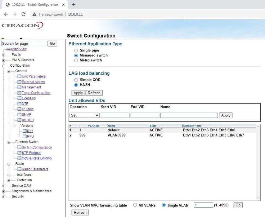 релейки Ceragon IP10 IDU, скорость  500Mb (ZTE ZXMW SR10 S340)