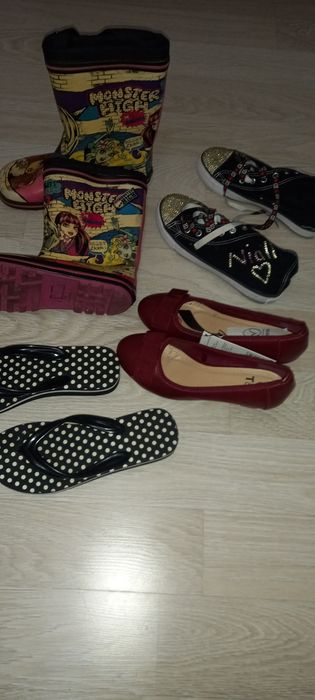 Buty 7 par dziewczęce 35/36