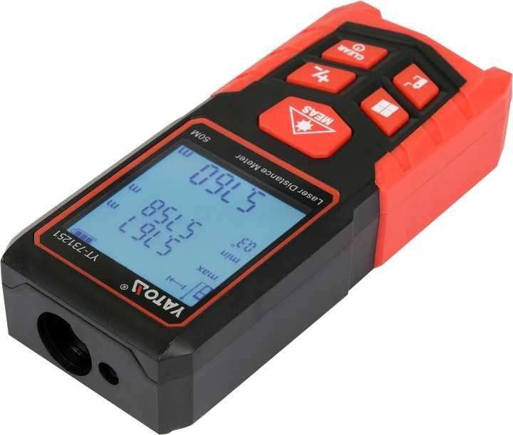 yato dalmierz laserowy miernik odległości cyfrowy 50m