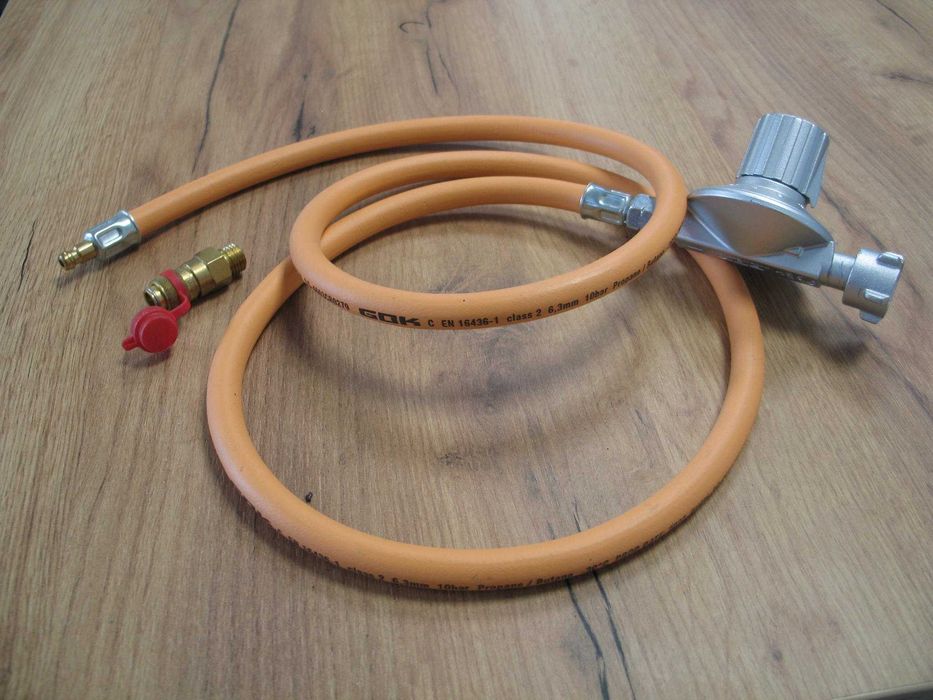 GOK reduktor regulowany kamper przewód szybkozłączka  nowe