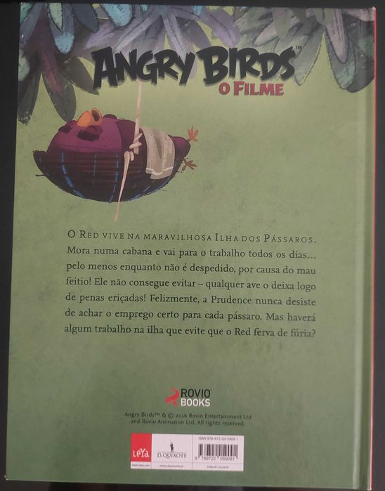 Livro “Angry Birds o Filme - Vermelho de Raiva”