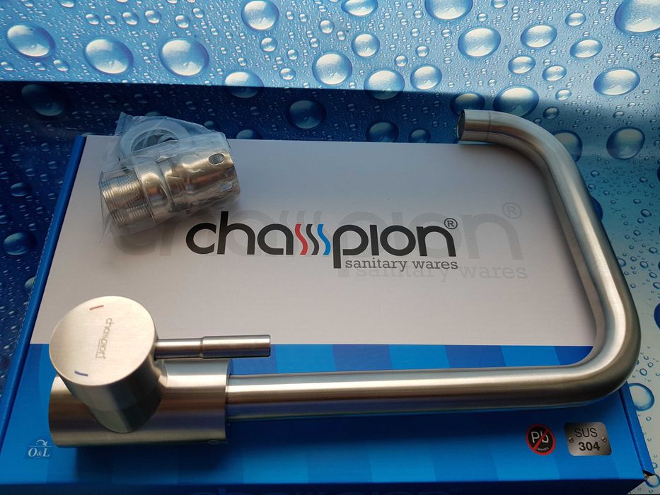 Смеситель змiшувач для кухни мойки CHAMPION SUS-011 Нержавейка