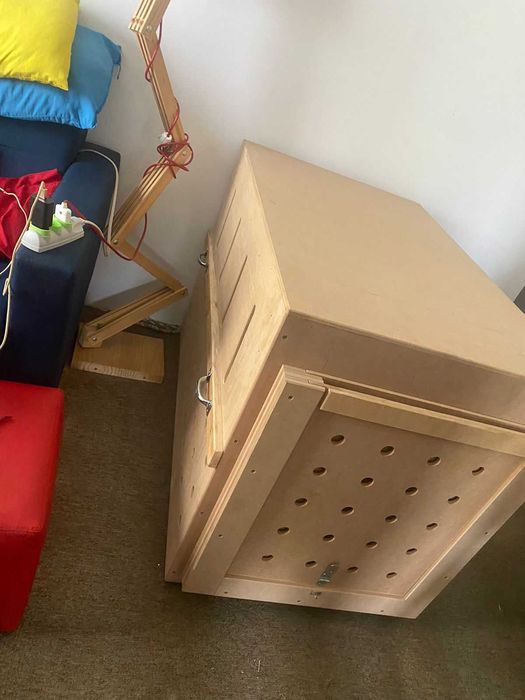 Caixa de transporte de madeira/Wooden transport box