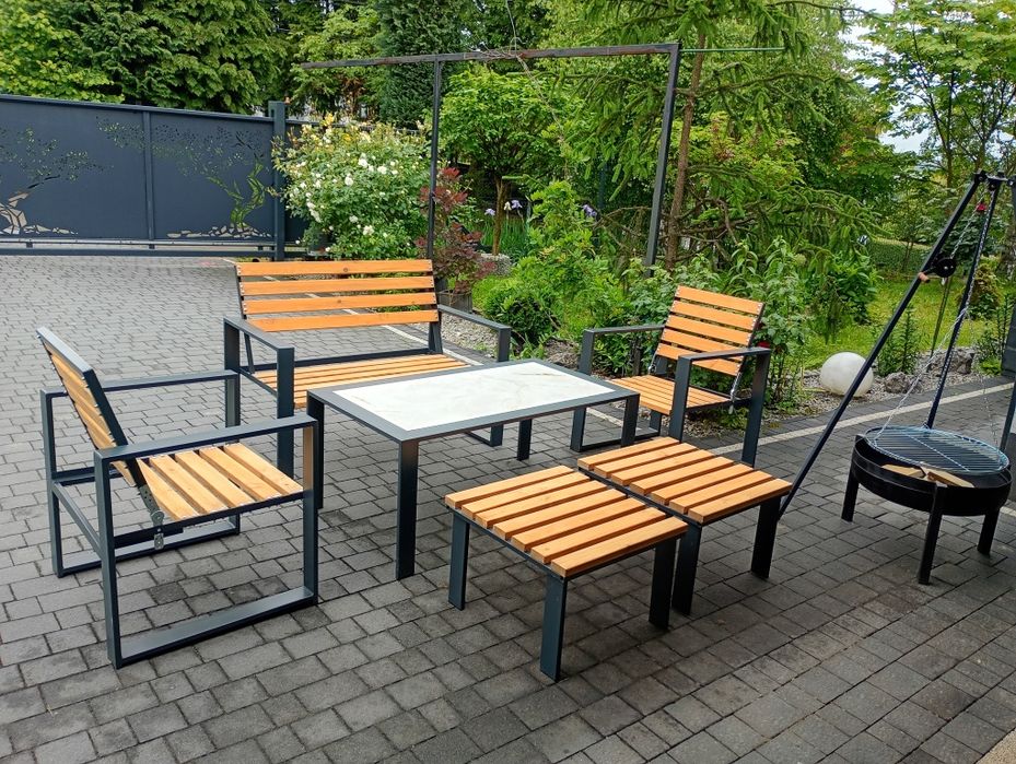 Nowy zestaw komplet ogrodowy, stół, krzesła, grill, fotel