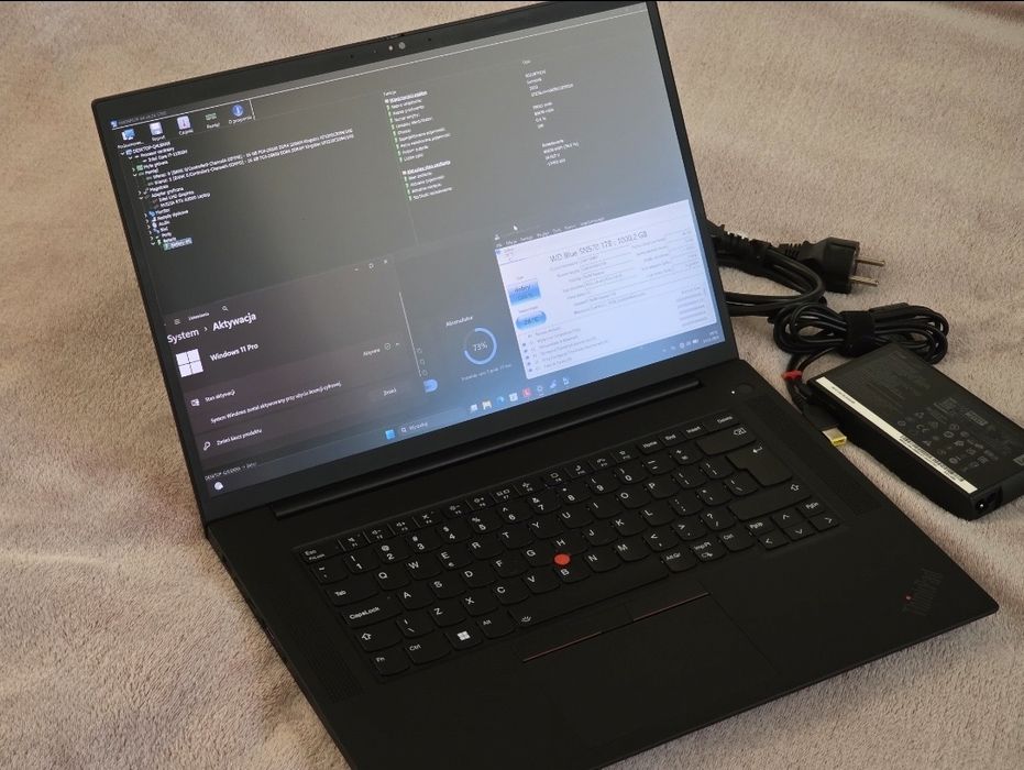 Laptop Lenovo P1 G4 Gen4 nowy ssd 1tb 32gb kingston fury nVidia a2000