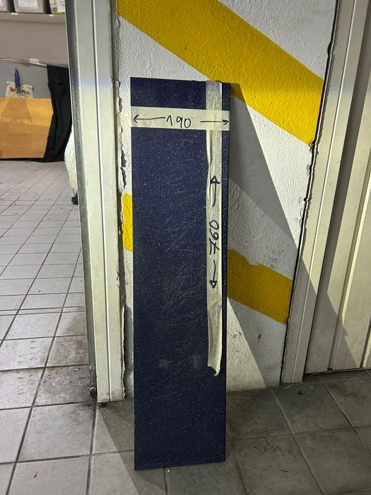 Bancada azul Corian