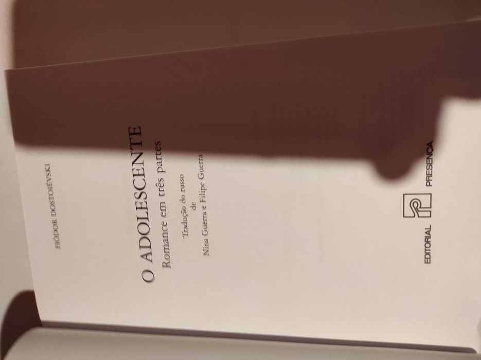 Dostoievski - Adolescente - (Novo-Portes gratuitos)