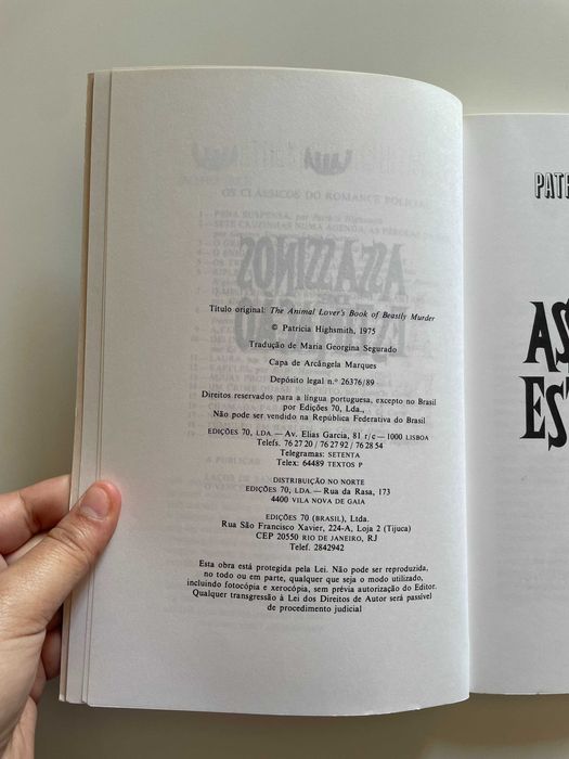Patricia Highsmith: Assassinos de Estimação [1989]