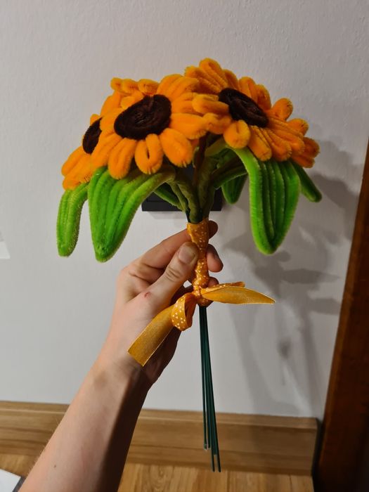 Bukiet słoneczników hand made wieczne kwiaty