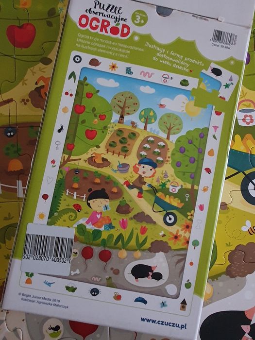 Czuczu puzzle obserwacyjne Ogród 3+