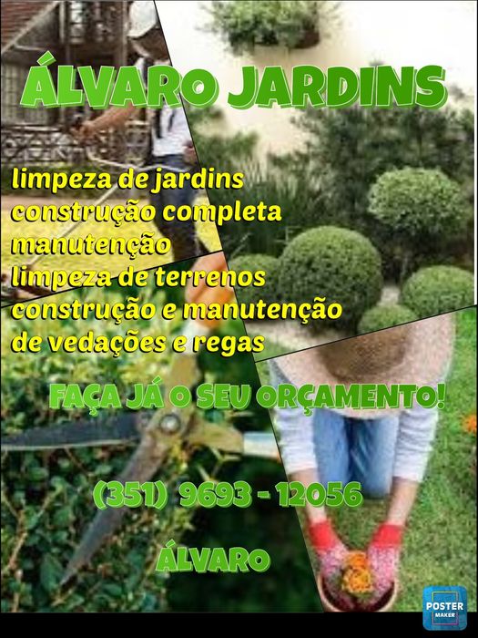 Faco todo serviço de jardinagem