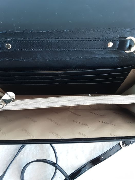 Torebka Wittcheen NOWA Kopertówka Cudna! Czarna Prezent Święta