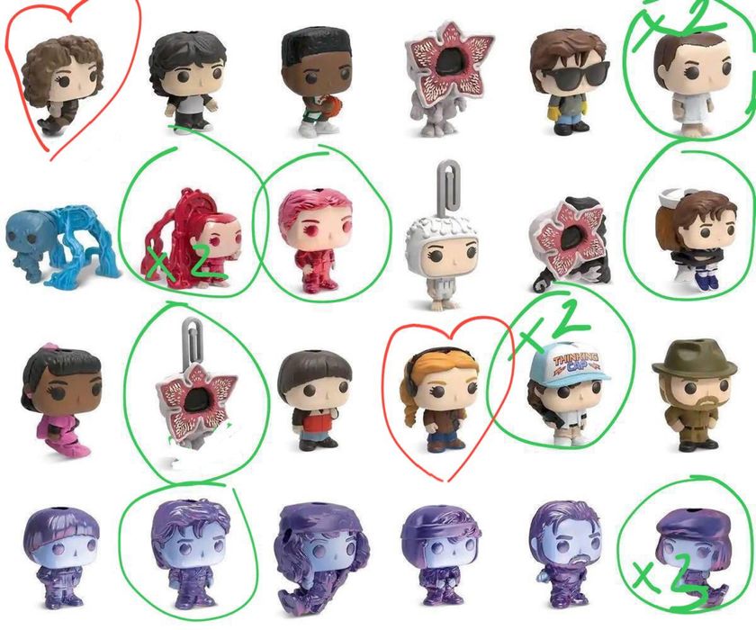 Фігурки дивні дива, Kinder Joy Stranger Things