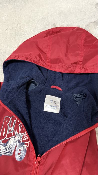 Демісезонна куртка вітровка на флісі GeeJay 104 2-4 роки