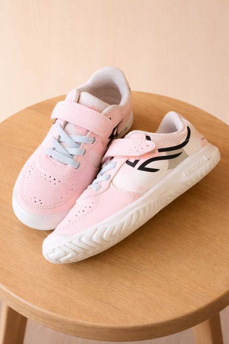 Sapatilhas Criança Decathlon TS130 Rosa | Tamanho 27 | Como Novas
