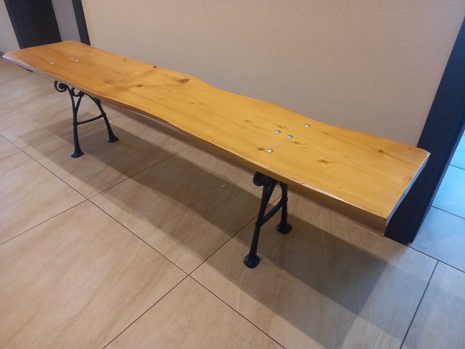 Ławka drewniana ogrodowa - nowa szerokość 130 cm