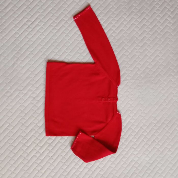 80 Next Sweterek na święta świąteczny Mikołaj czerwony