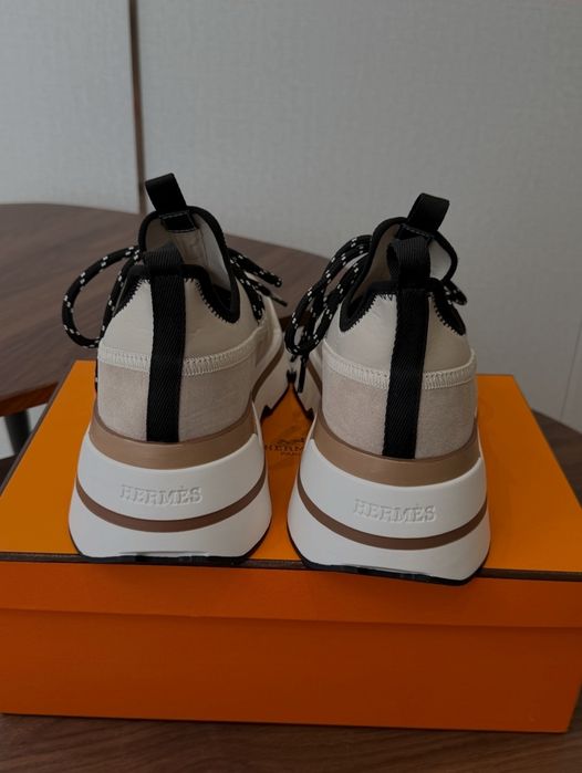 Hermes sneakersy męskie skórzane