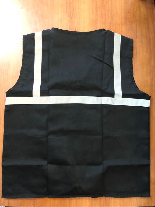 Coletes de trabalho, com fita refletora. Novos