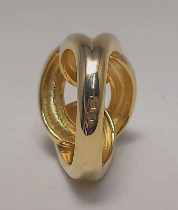 Anel em prata Dourada