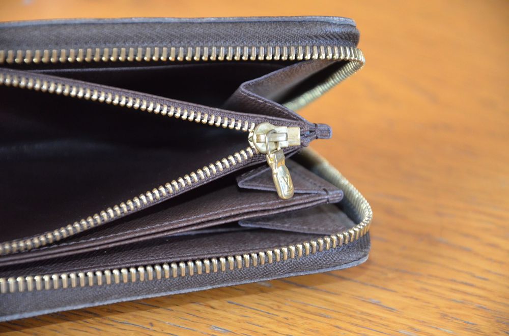 louis vuitton  portfel pung brązowy