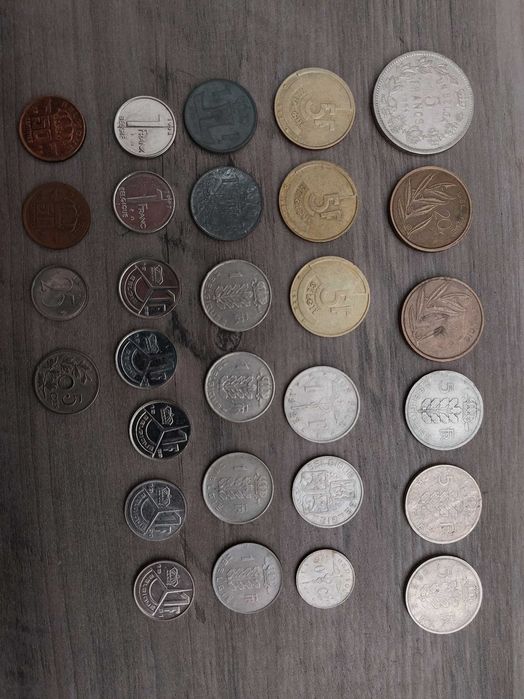 Lote Moedas Estrangeiras - Bélgica