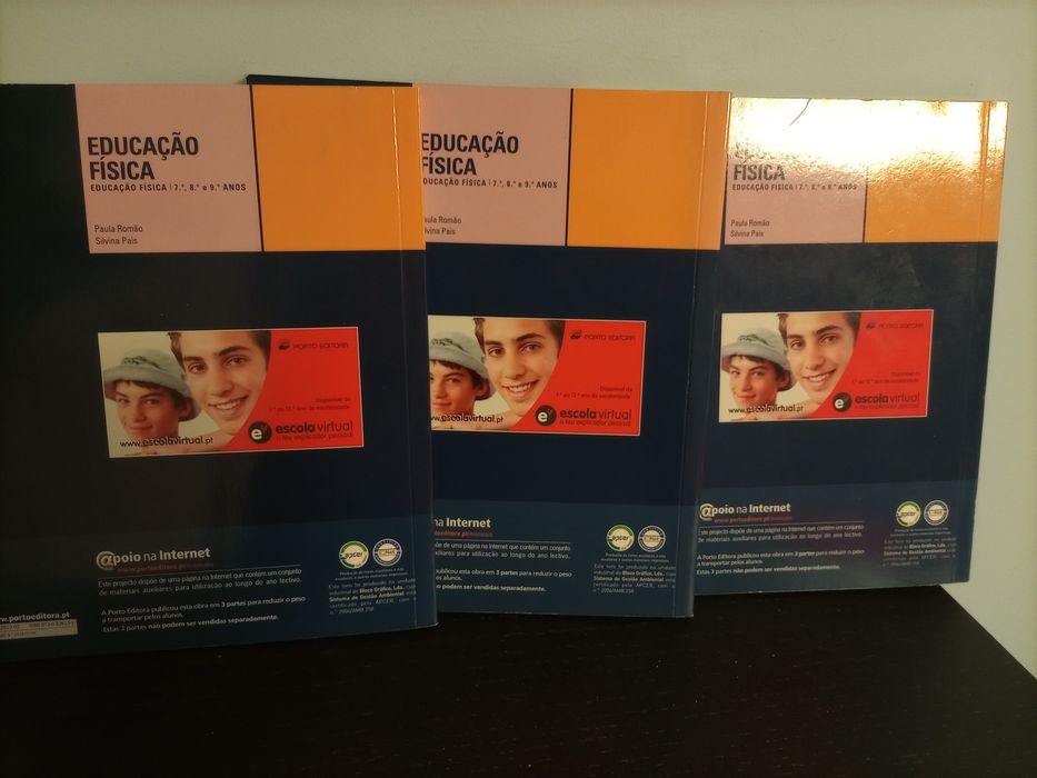 Livros 7°/8°/9° ano de educação física