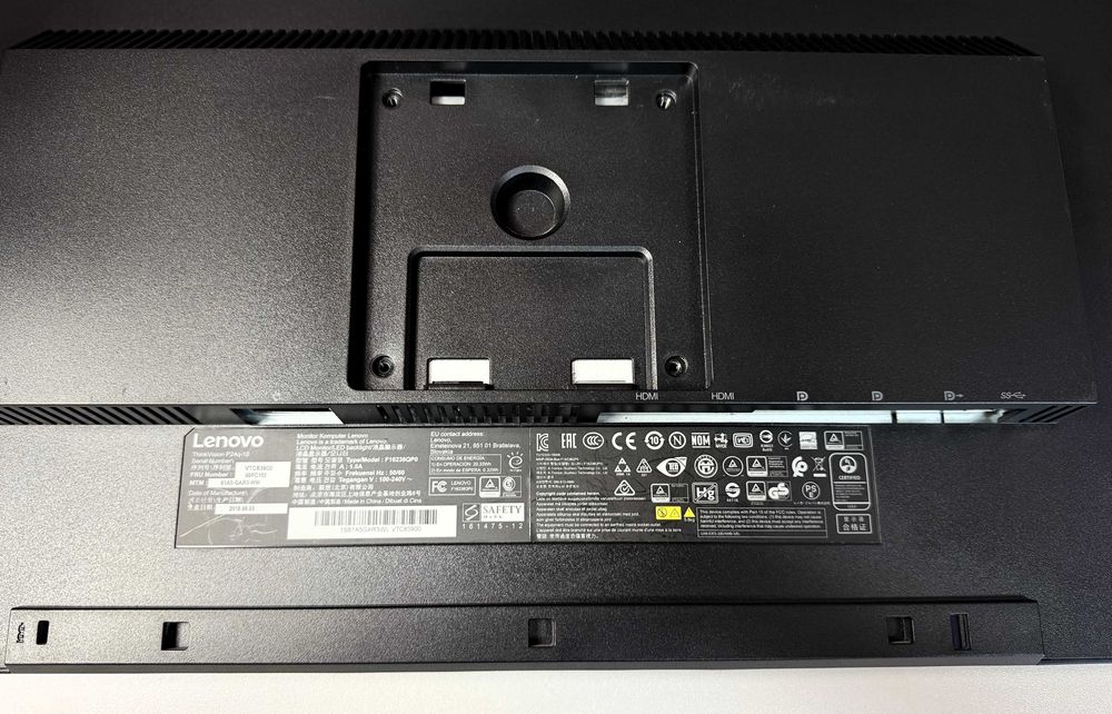 30 ШТ·Монітор Lenovo ThinkVision P24q-10·2K·LED·IPS·БЕЗ ПІДСТАВКИ·24"
