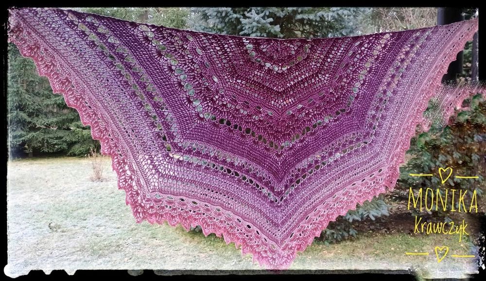 Chusta handmade  ręcznie robiona szydełko