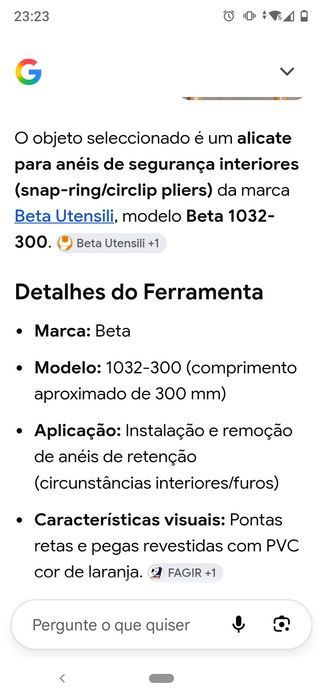 Alicate Freios Interiores Beta Novo