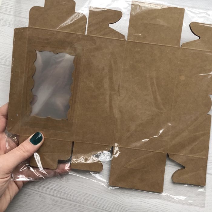 10 шт коробки бокси для пакування з віконцем