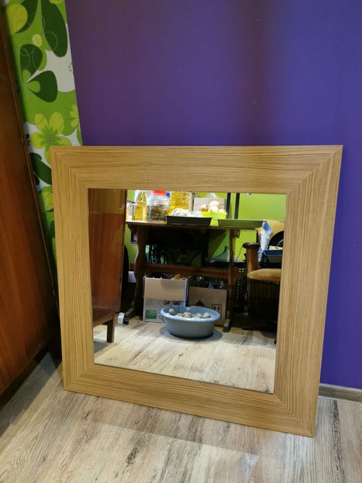 Lustro duże 100x100 wymiary bez ramy 70x70