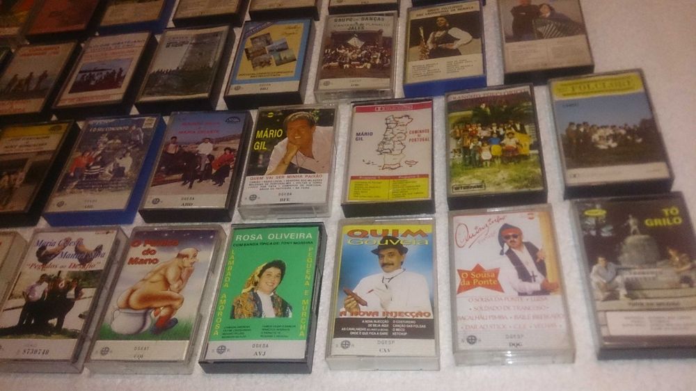 música de baile, tradicional, regional e pimba (cassetes) portuguesa